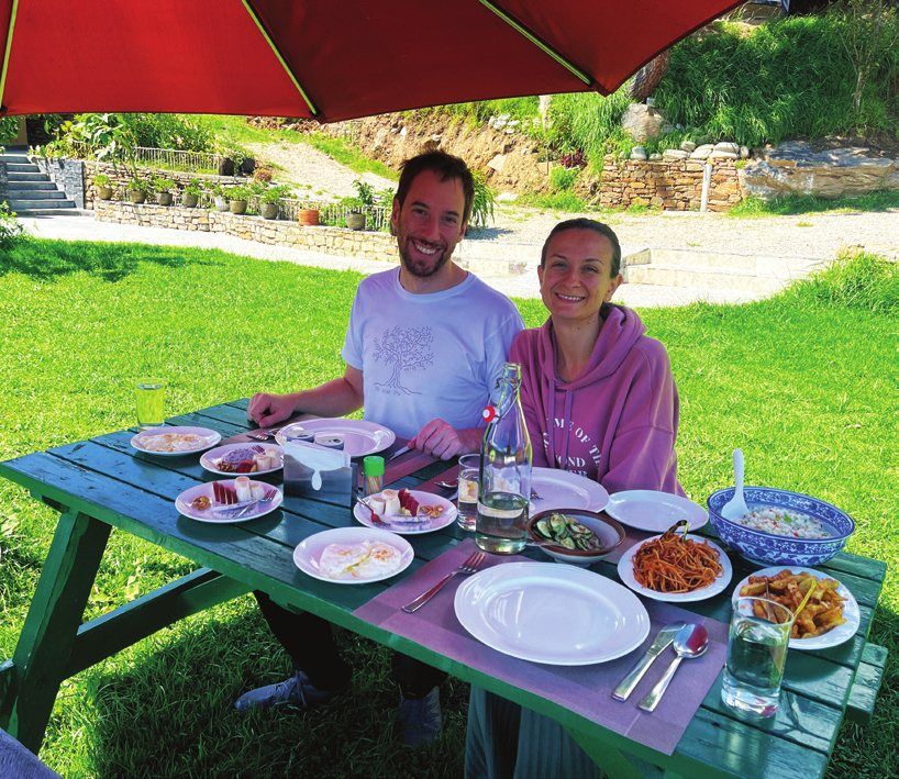 Lunch on the lawn at The Happiness Farm