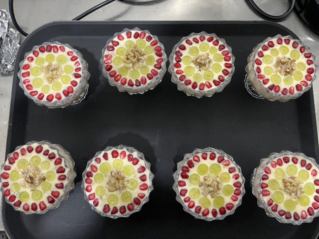 Desserts made in The Happiness Farm kitchen
