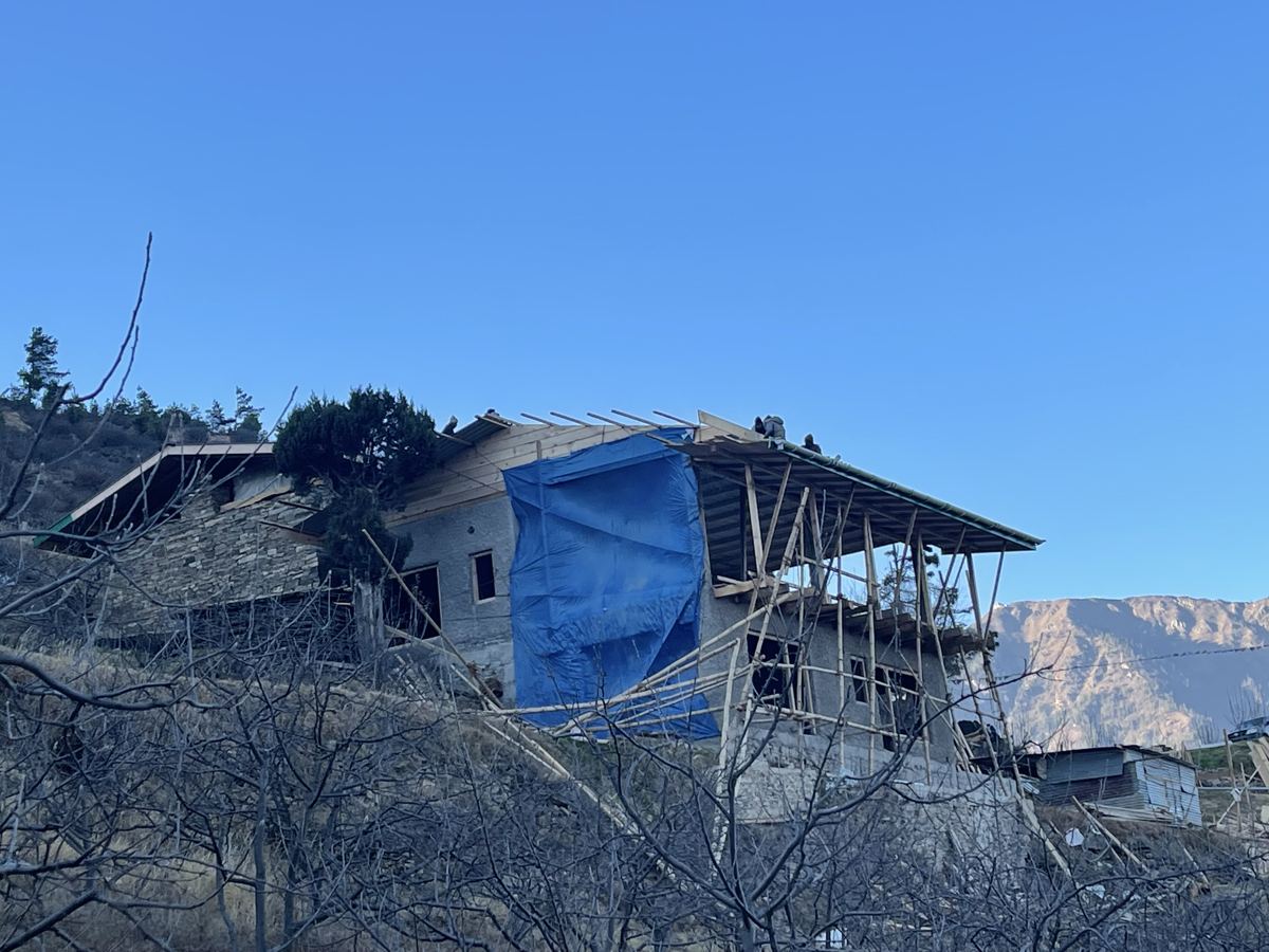Ground-breaking for the farmhouse